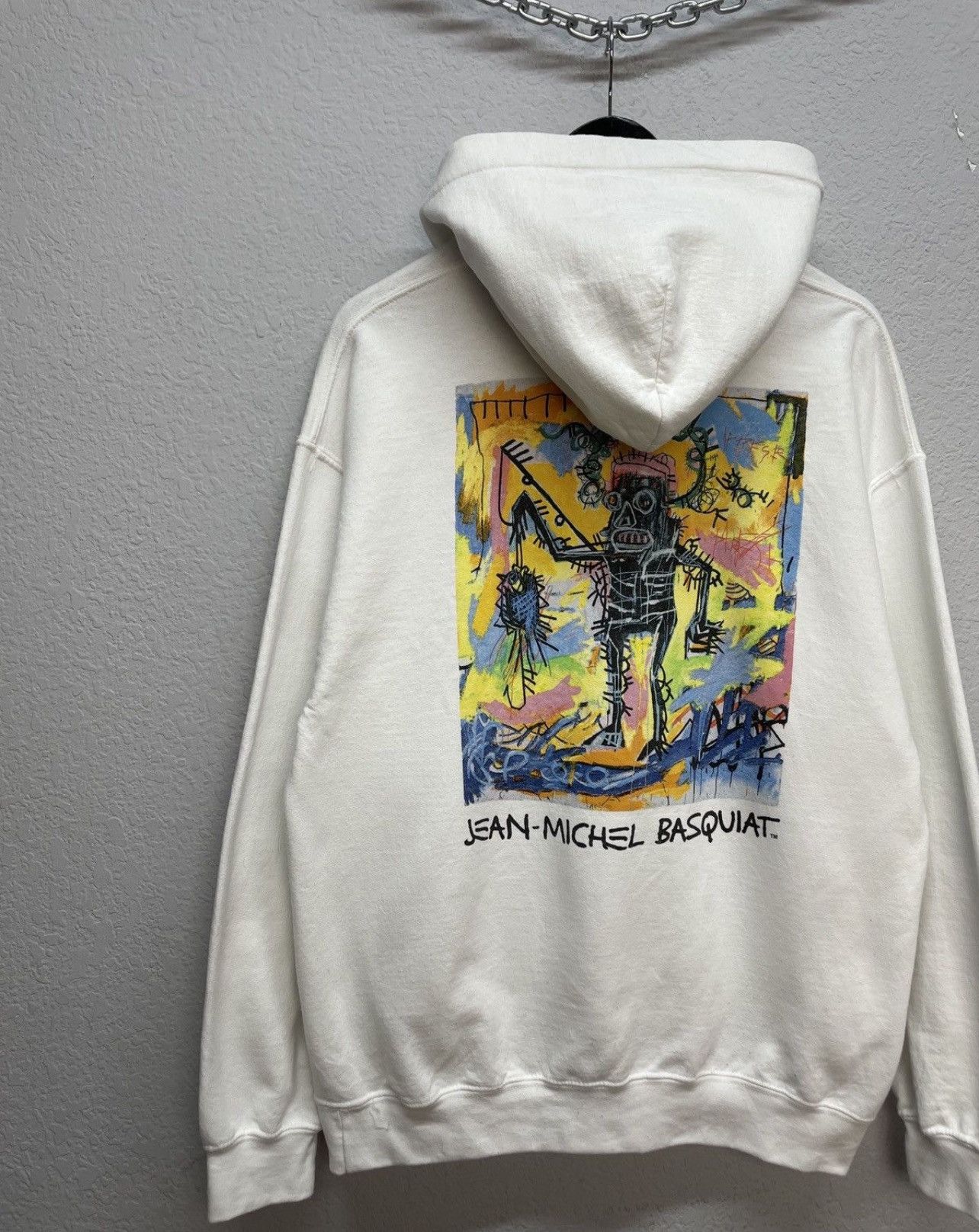 Jean-Michel Basquiat Jean-Michel Basquiat Pullover Hoodie White Sweatshirt Size US L / EU 52-54 / 3 - 3 Thumbnail