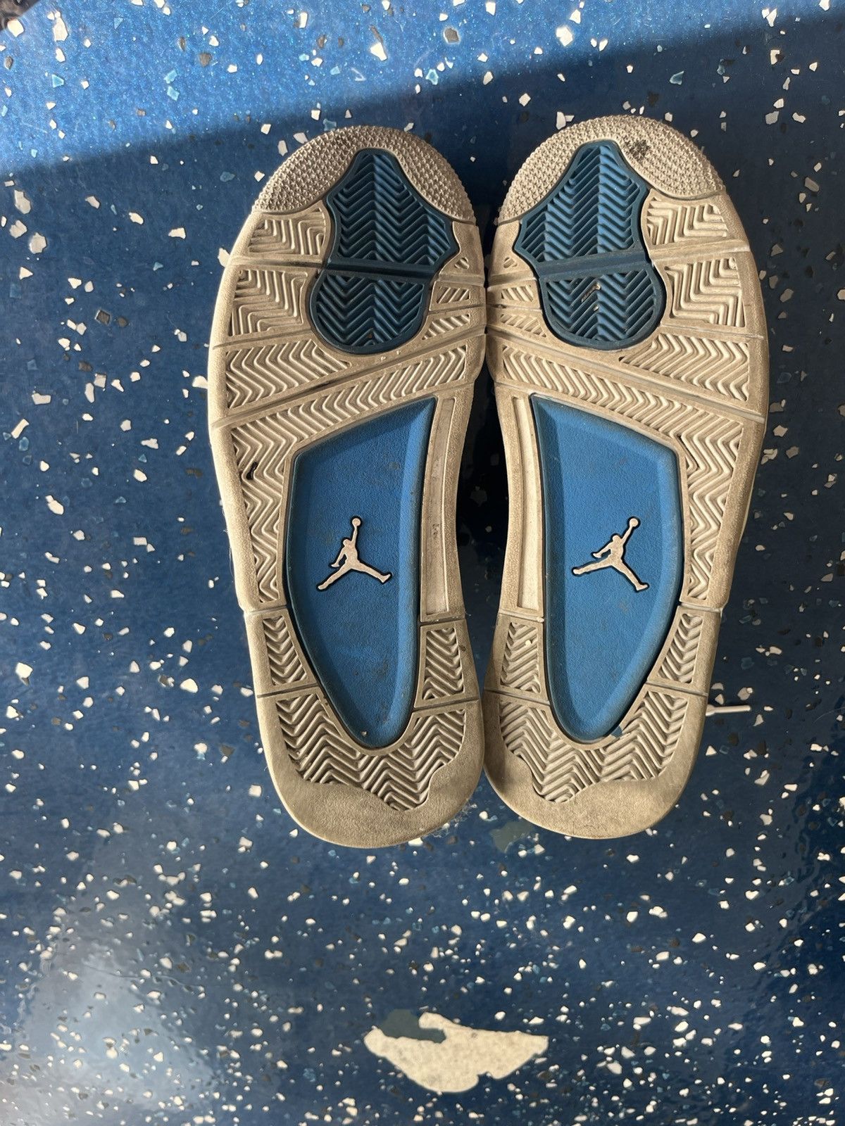 Jordan Brand Jordan 4 white and blue Size US 7.5 / EU 40-41 - 6 Thumbnail