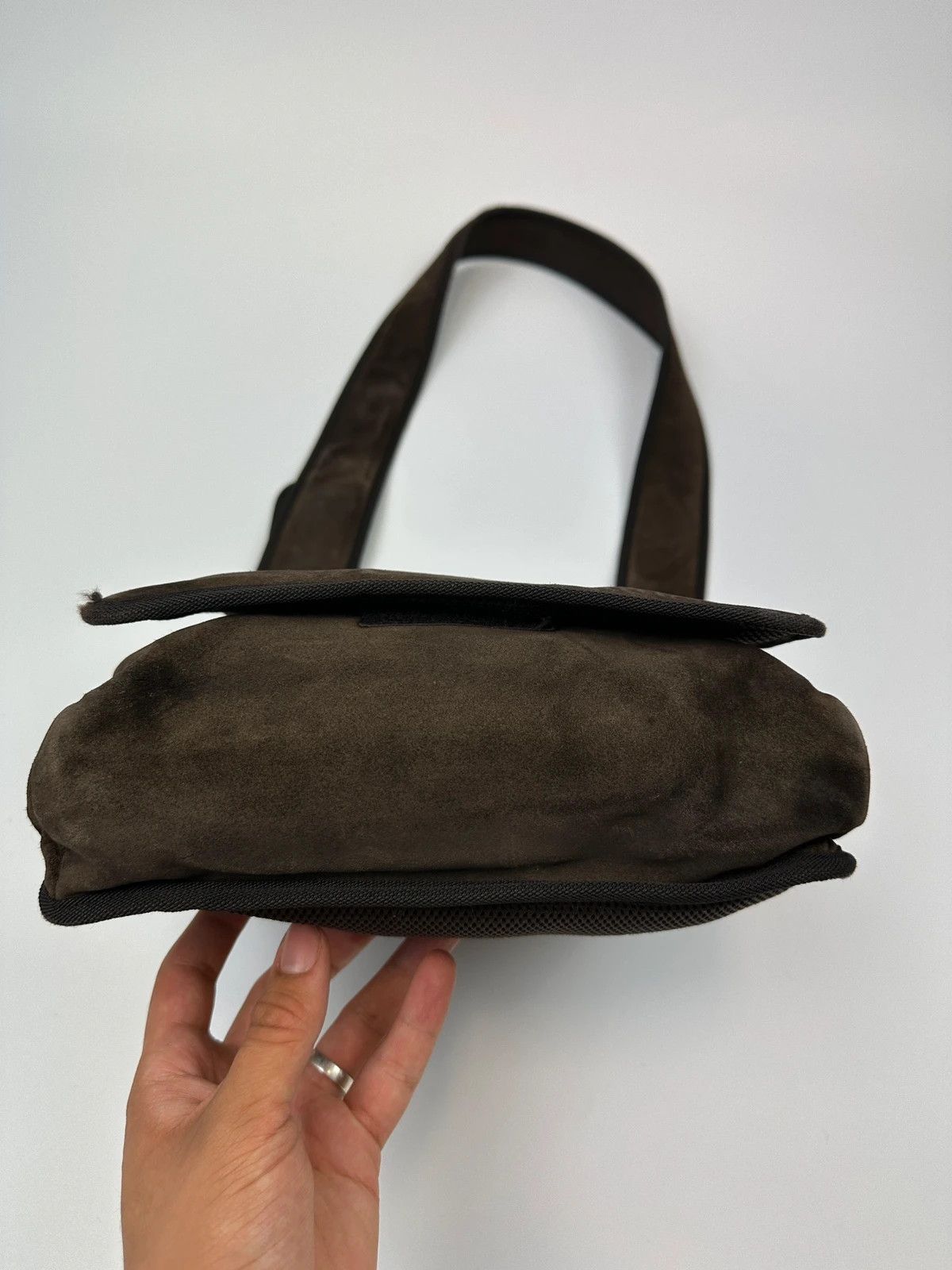 Miu Miu Miu Miu FW1999 Suede & Mesh SideBag CrossBody Size ONE SIZE - 10 Thumbnail