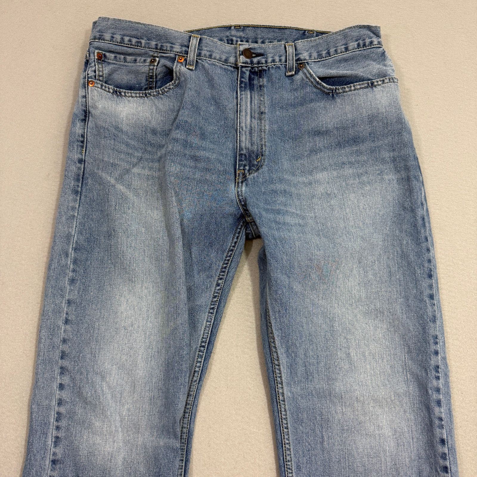 Levi's Levis 505 Regular Fit Jeans Men's 38x30 Blue Zip Fly Western Size US 38 / EU 54 - 3 Thumbnail