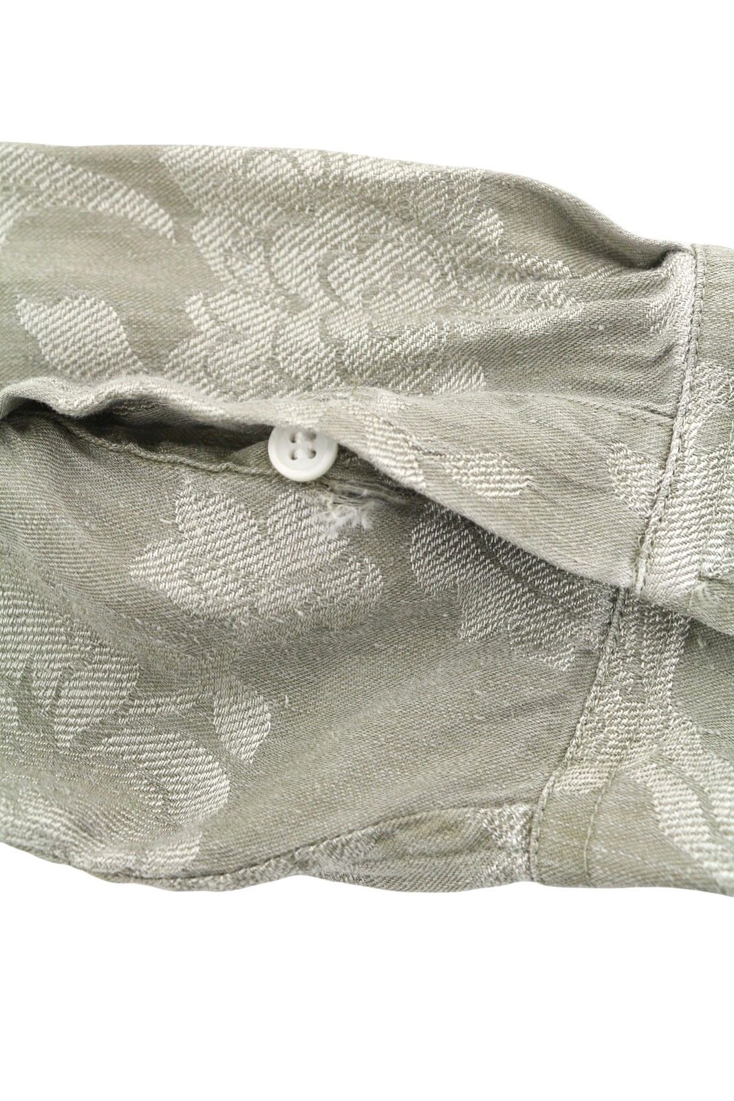 R13 JUMBO SHIRTDRESS XS/S Olive Floral Linen PS26 Dress 88825 Size XS / US 0-2 / IT 36-38 - 10 Thumbnail