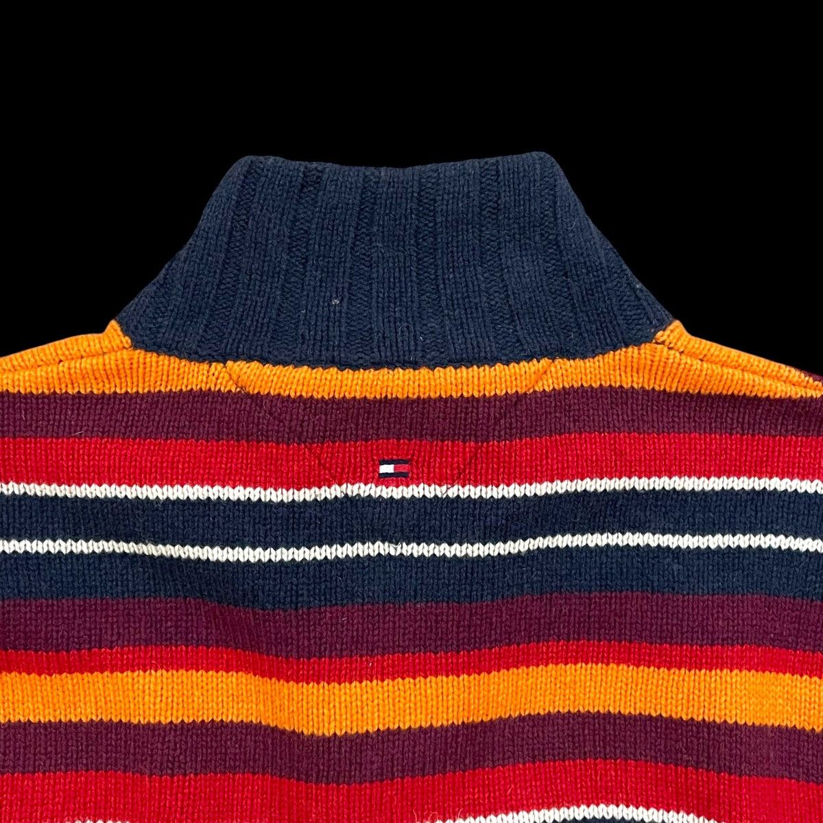 Tommy Hilfiger Tommy Hilfiger Half Zip Multi-border Wool Thick Size US L / EU 52-54 / 3 - 6 Thumbnail