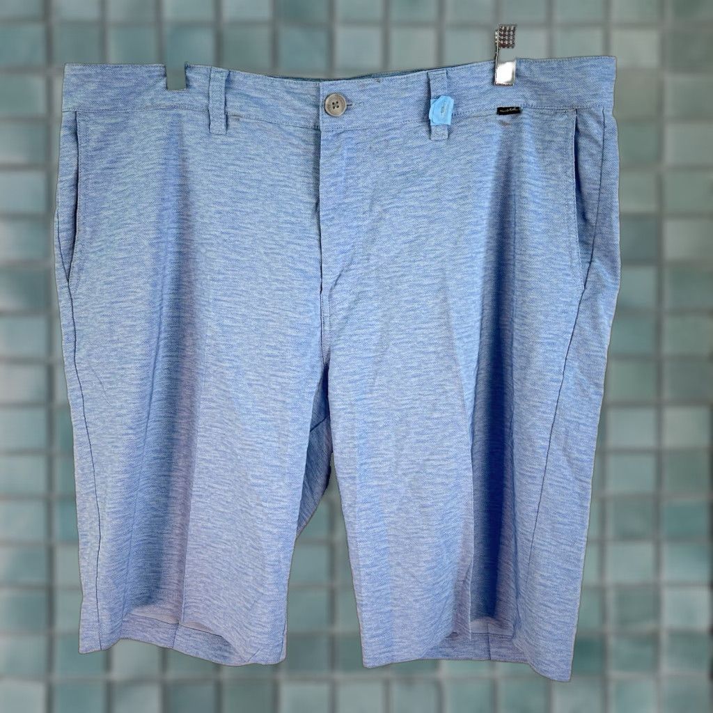 TravisMathew Travis Mathew Bermuda Shorts Mens Size 38 Heather Blue Stretch X11 Size US 38 / EU 54 - 1 Thumbnail