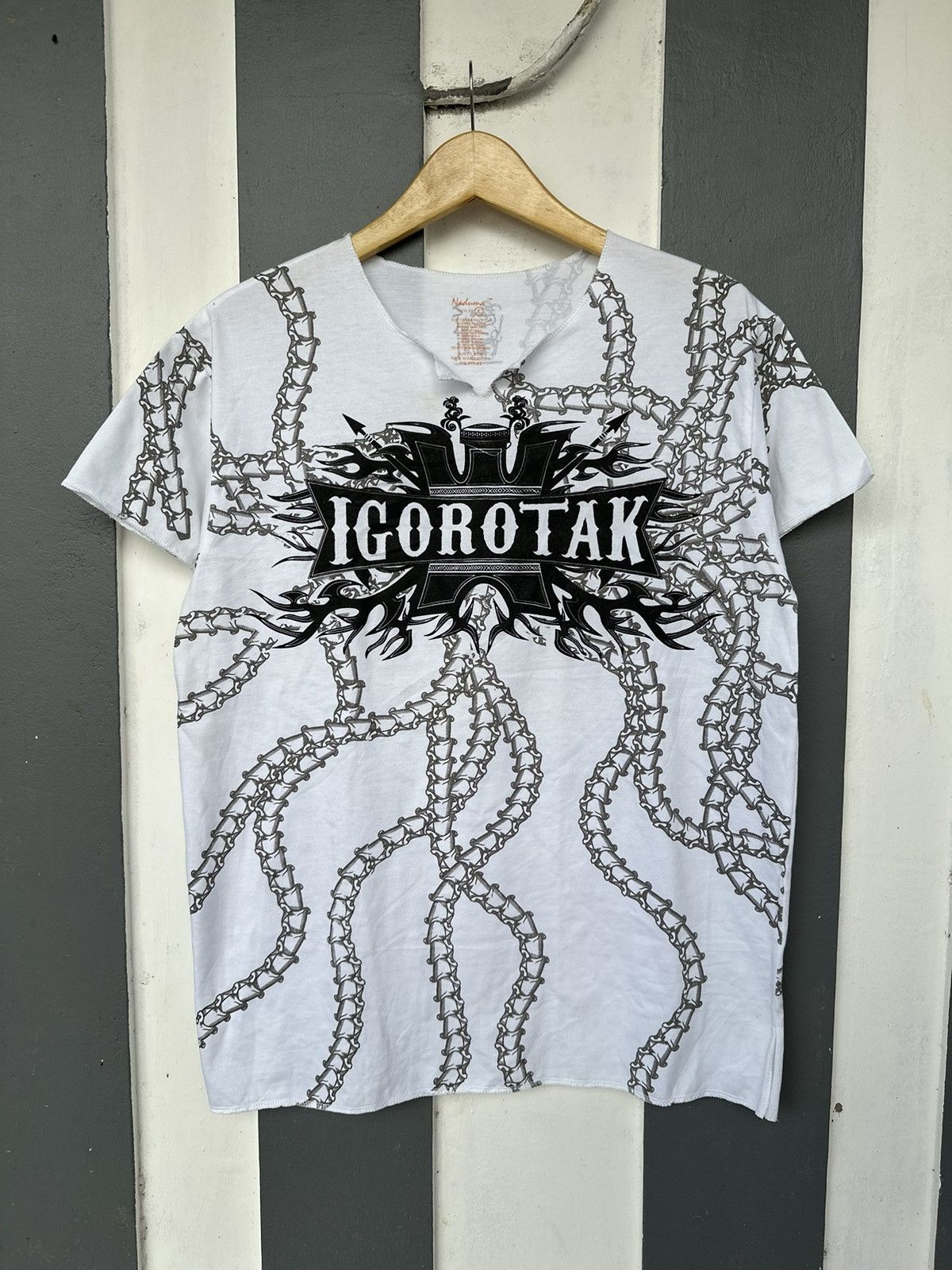 Hysteric Glamour SEDITIONARIES PUNK STYLED CRAZY BONE CHAIN TSHIRT Size US L / EU 52-54 / 3 - 1 Thumbnail