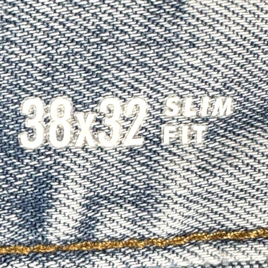 Banana Republic Banana Republic Travel Jeans Mens 38X32 Blue Slim Fit Light Wash Stretch Denim Jeans Slim Mens Blue 90s? Size US 38 / EU 54 - 4 Thumbnail