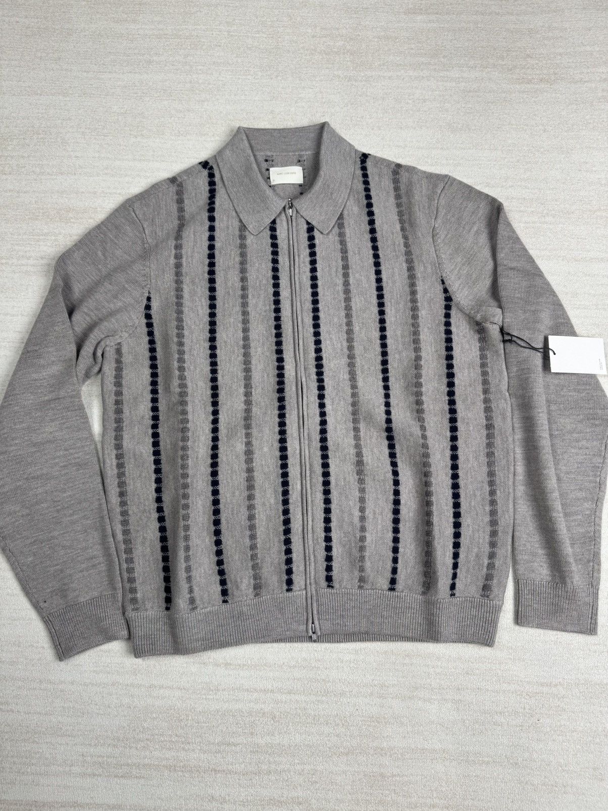 Aime Leon Dore Jacquard stripe polo cardigan Size US M / EU 48-50 / 2 - 3 Thumbnail