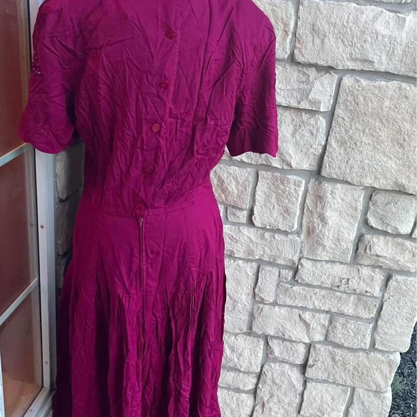 Other Plaza South brand Vintage P womens Dress Size 8/10 Size M / US 6-8 / IT 42-44 - 2 Thumbnail