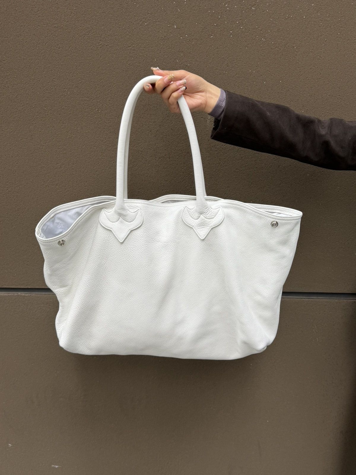 Chrome Hearts Chrome Hearts White Fleur Patch Tote Bag Size ONE SIZE - 4 Thumbnail