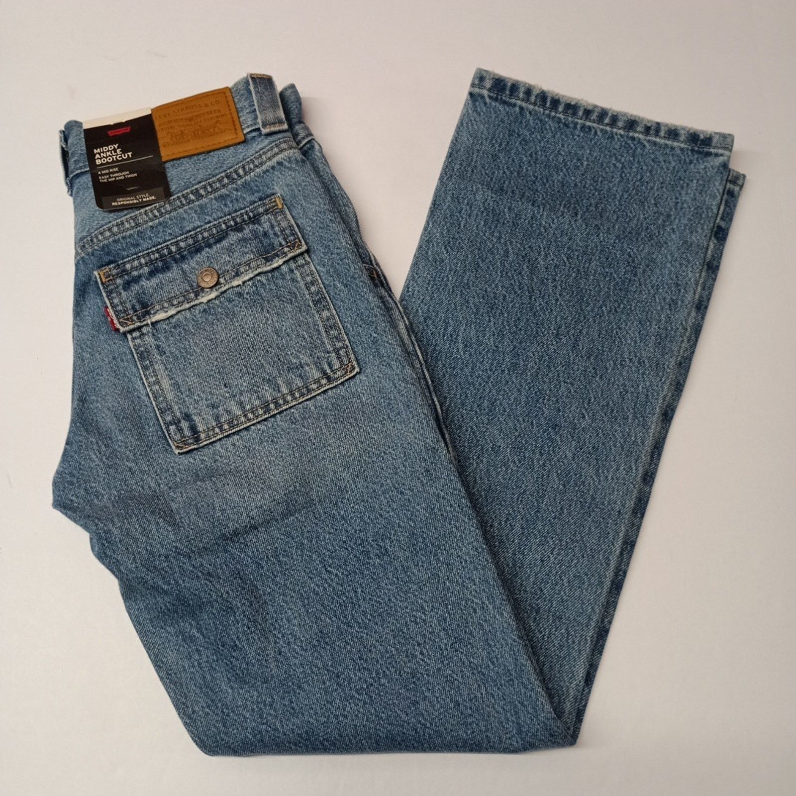 Levi's Levi's Premium Jeans Women's Middy Bootcut Size 24x29 Blue Size 24" / US 00 / IT 34 - 1 Thumbnail