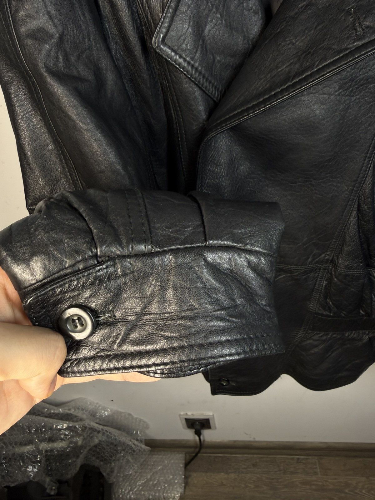 Yves Saint Laurent 90s YSL Leather Jacket Black Soft Vintage Rare Bomber Size US M / EU 48-50 / 2 - 15 Thumbnail