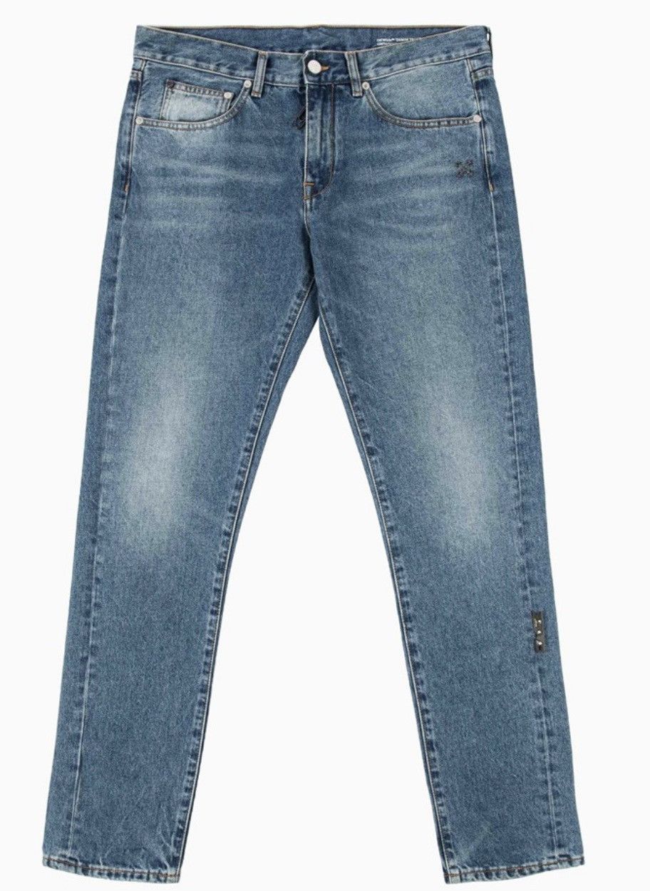 image of Off White Off-White Diag Eco Slim Jeans Medium Blue Size 31, Men's