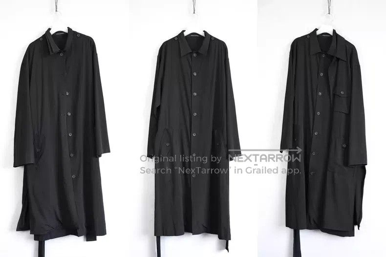 Yohji Yamamoto Yohji Yamamoto 21SS double-layer triacetate belt coat| Size US S / EU 44-46 / 1 - 2 Thumbnail