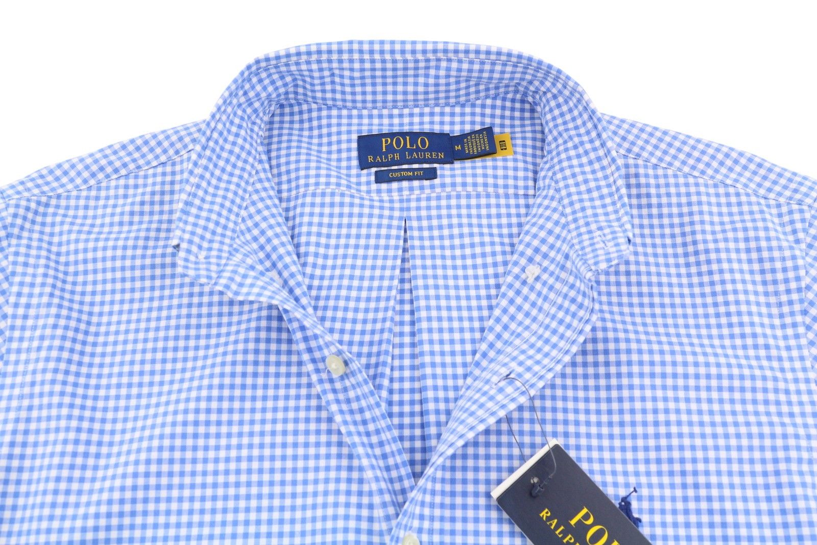 Ralph Lauren CORE REPLEN M Blue Check Button-Down Custom Fit 87005 Size US M / EU 48-50 / 2 - 4 Thumbnail