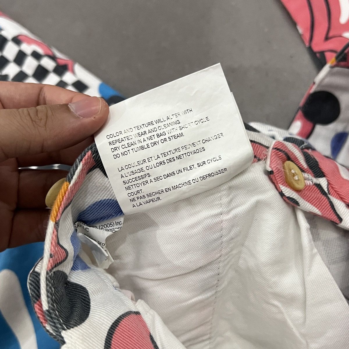 Comme des Garcons Homme Plus × The Rolling Stones SS06 Comme Des Garcons Rolling Stones Patchwork Pants Size US 31 - 6 Thumbnail