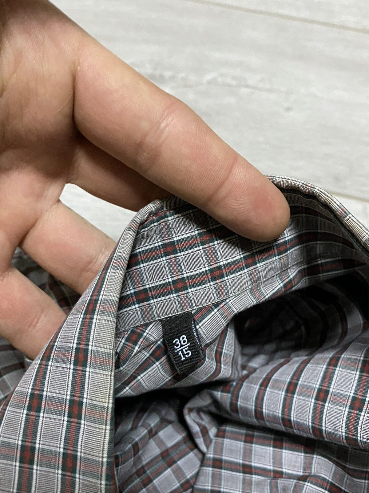 Gucci Gucci check shirt buttons up slim S-M Size US S / EU 44-46 / 1 - 5 Thumbnail