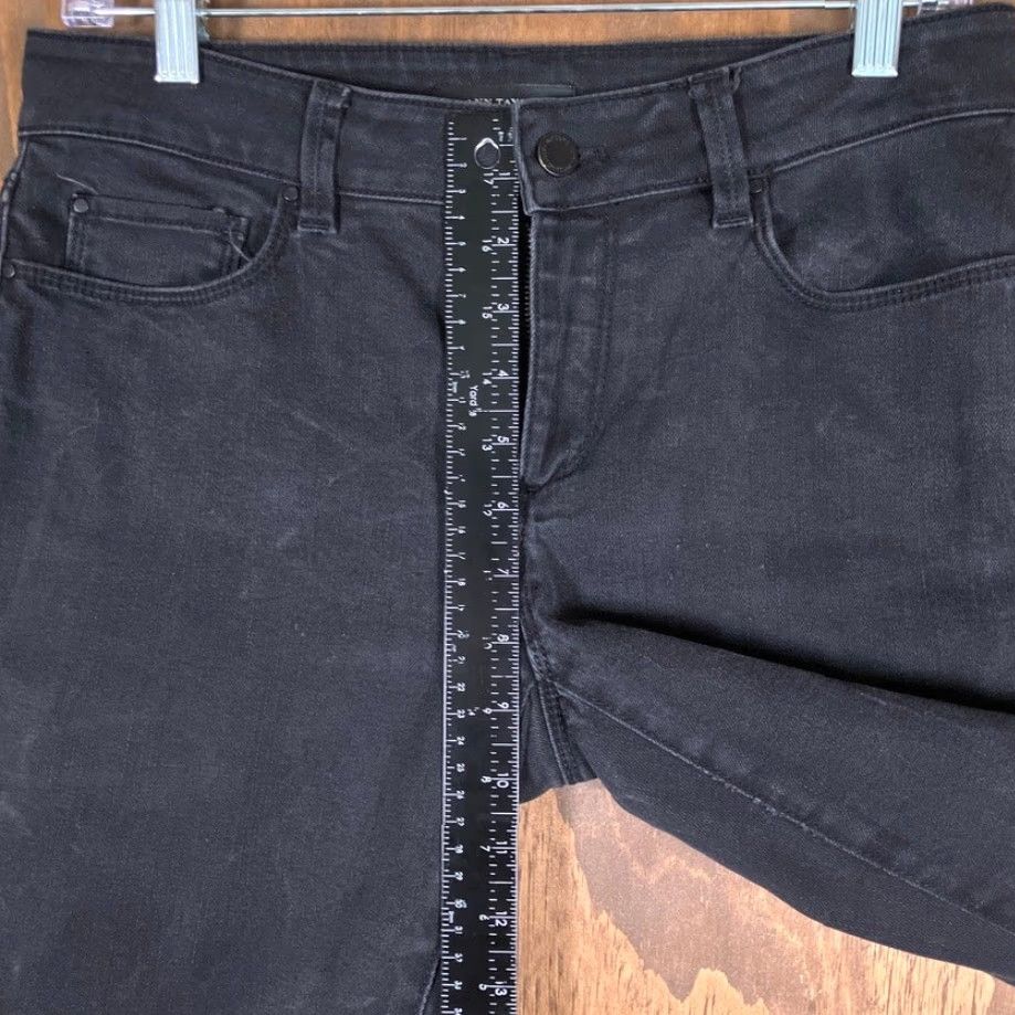 Ann Taylor Ann Taylor Womens Jeans Black Denim The Skinny Curvy Fit Stretch 6 Size 28" / US 6 / IT 42 - 7 Thumbnail