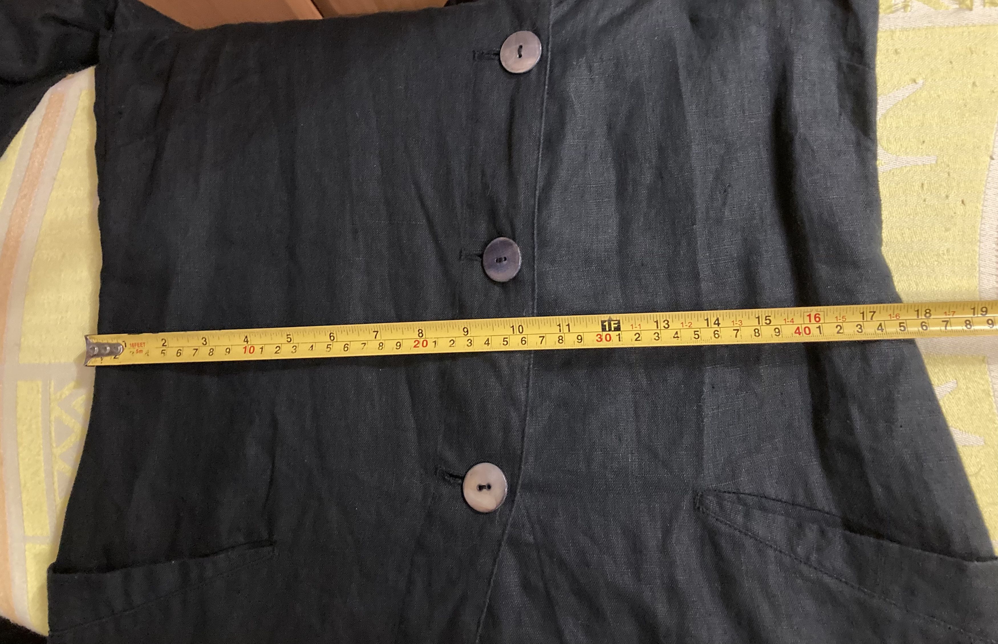 Vintage Avant Garde Linen Coat by Bitte Kai Rand Copenhagen Black Size M / US 6-8 / IT 42-44 - 12 Thumbnail