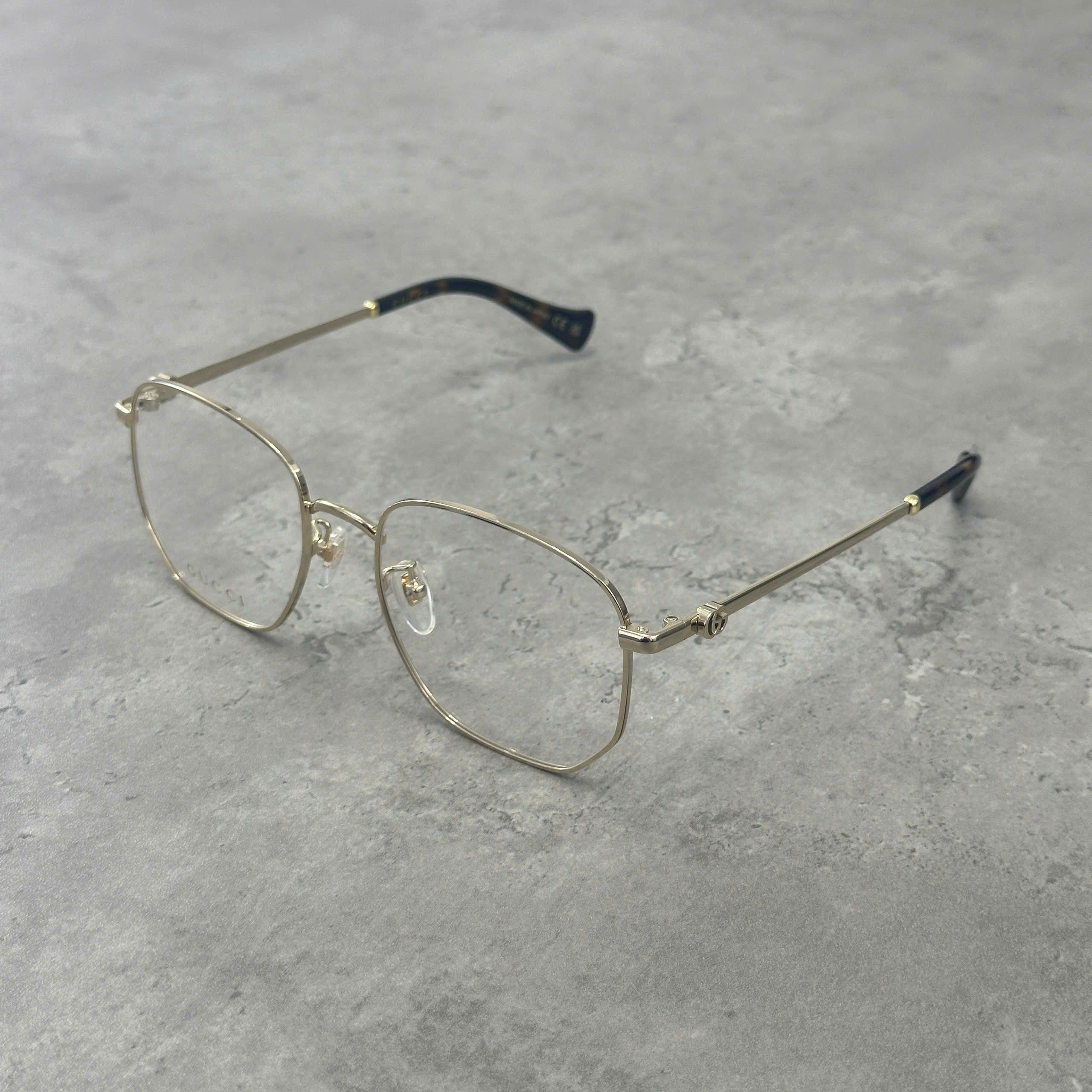 Gucci GUCCI GG1420OK 001 Eyeglasses GOLD Size ONE SIZE - 1 Thumbnail