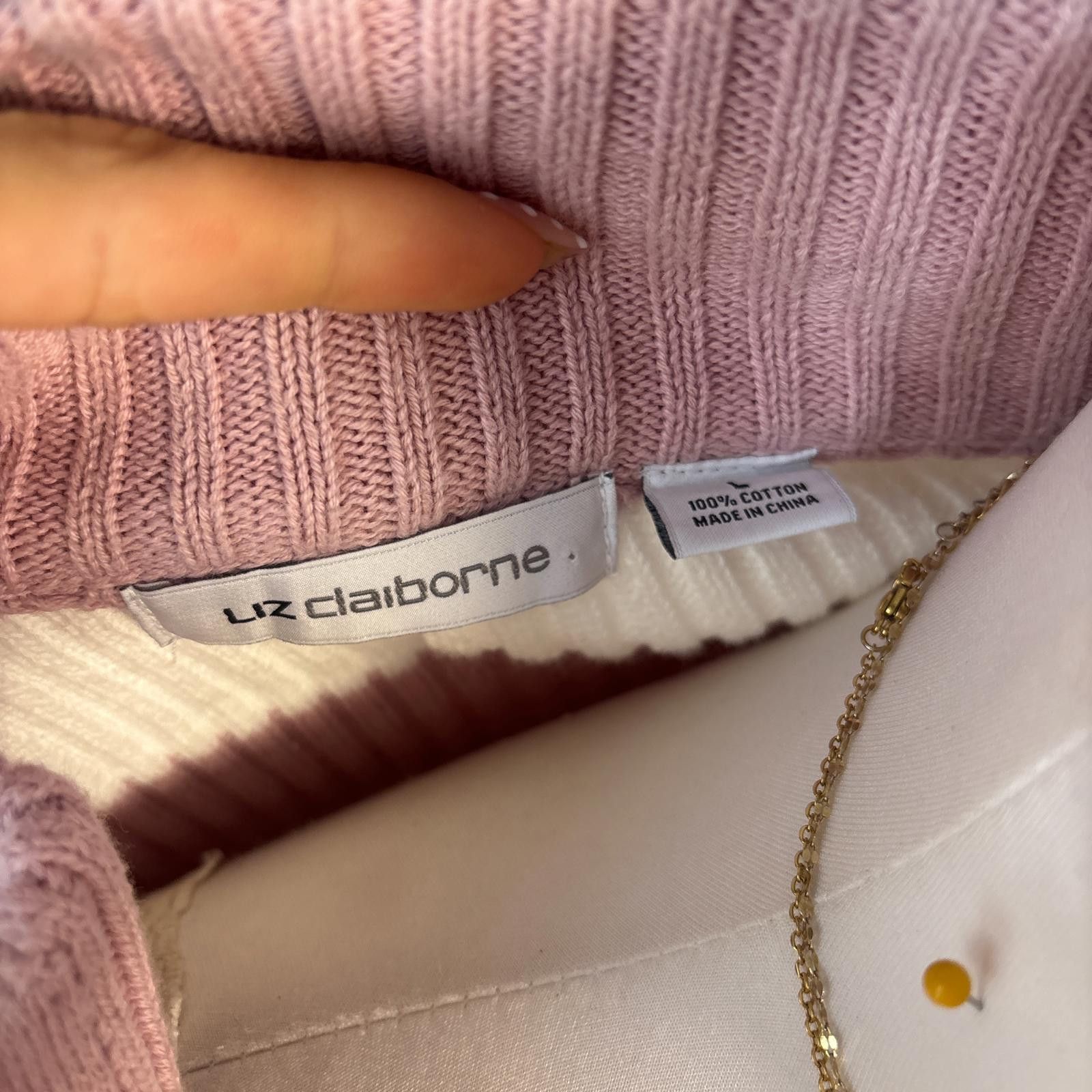 Other vintage pink striped quarter zip sweater Size L / US 10 / IT 46 - 5 Thumbnail