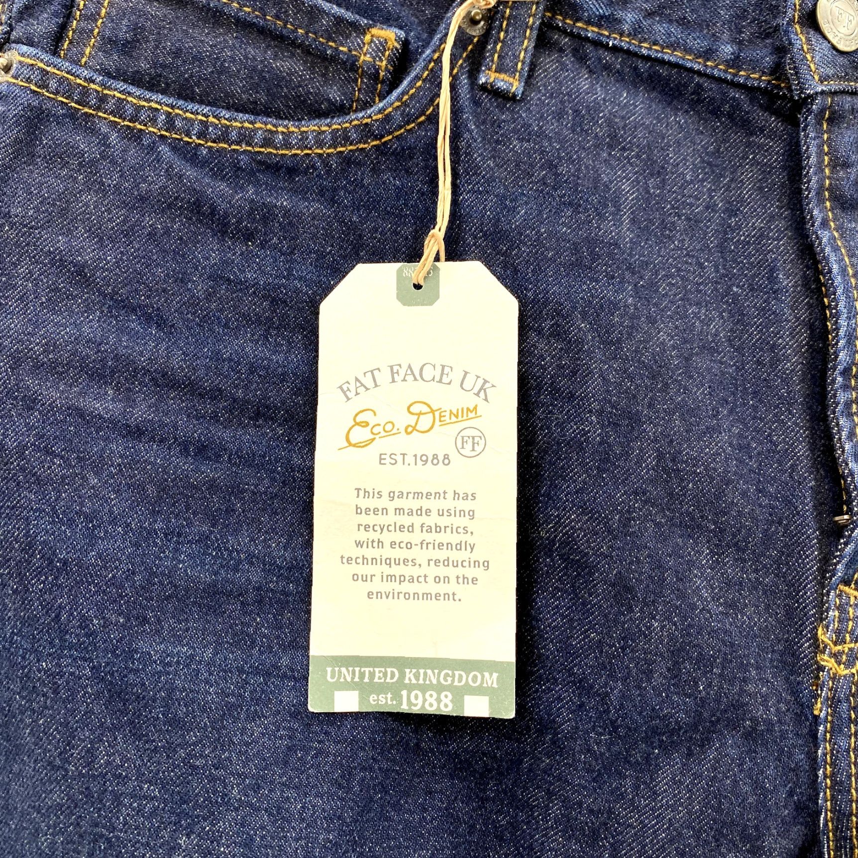 FatFace Fat Face Jeans Men 34x32 Eco Denim Straight 90s Preppy Outdoor Academia Classic Size US 34 / EU 50 - 6 Thumbnail