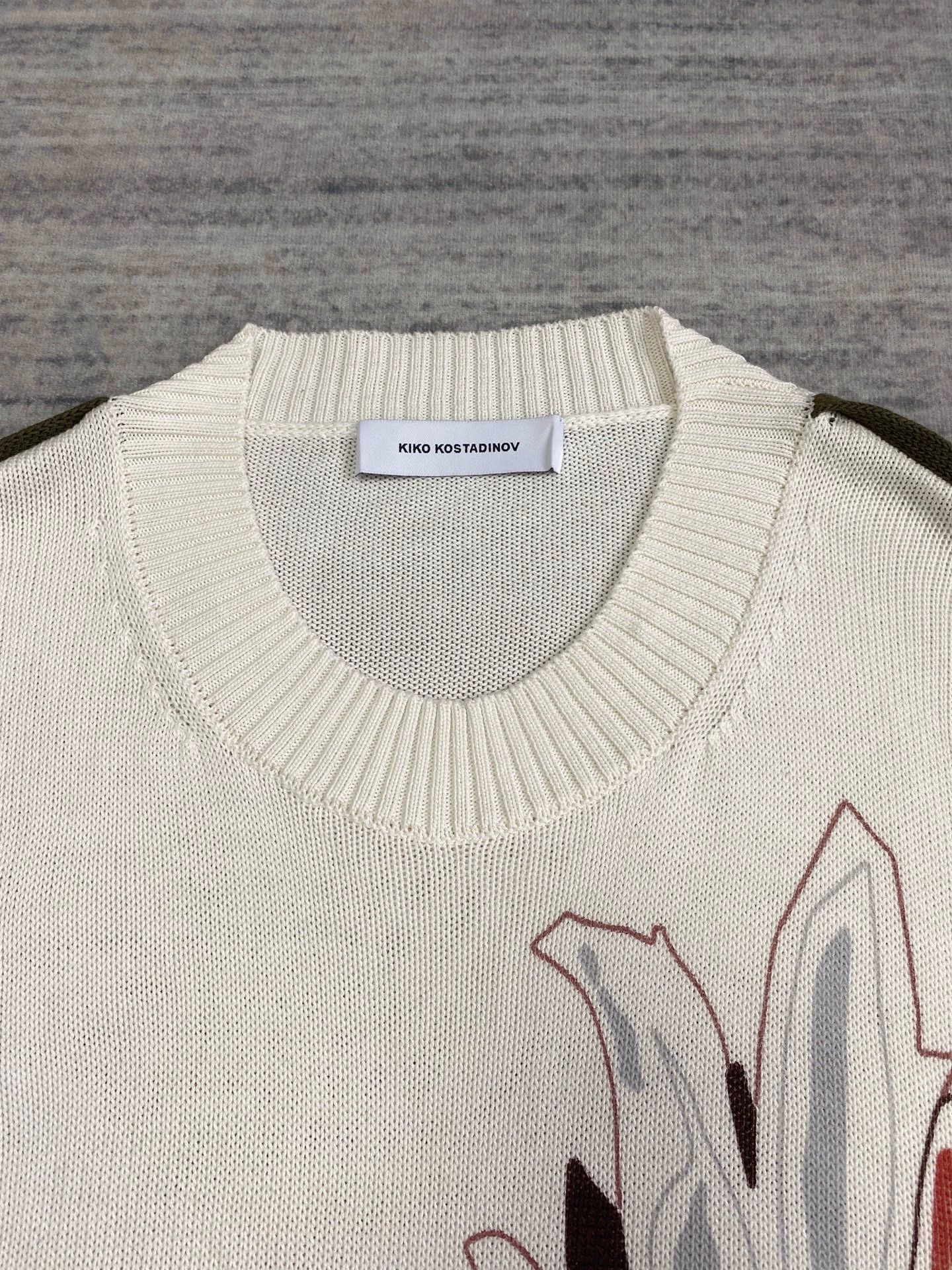 Kiko Kostadinov Kiko Kostadinov Yesternow Graffiti Floral Knit Pullover Size US S / EU 44-46 / 1 - 3 Thumbnail