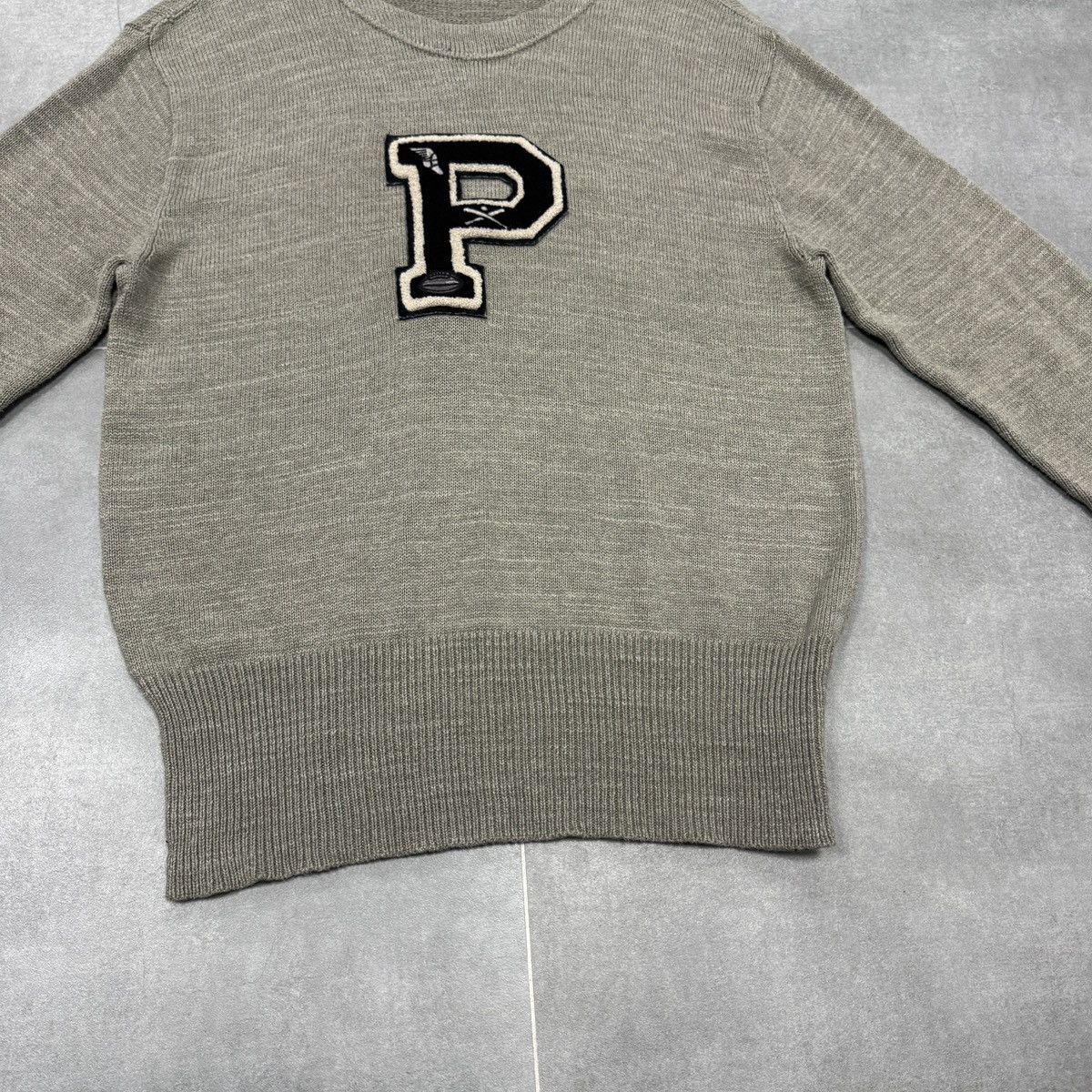 Polo Ralph Lauren Polo Ralph Lauren Varsity Leather Logo Sweater Men Size L Size US L / EU 52-54 / 3 - 5 Thumbnail