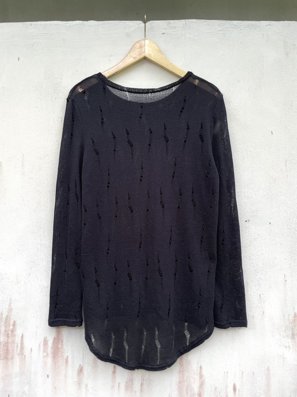 Hysteric Glamour × If Six Was Nine × Le Grande Bleu (L.G.B.) Unknown Brand Distress Knit Rick Owens Style Size US M / EU 48-50 / 2 - 7 Thumbnail