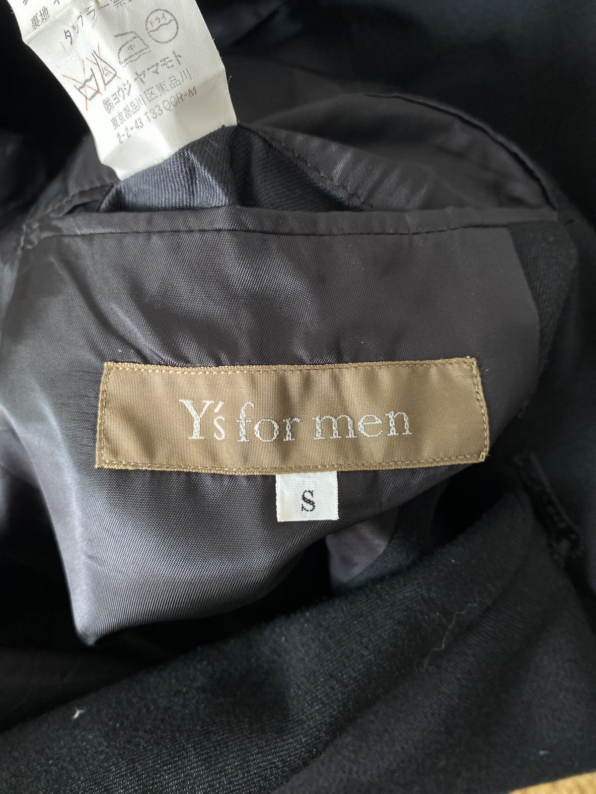 Yohji Yamamoto 90's Y's for Men by Yohji Yamamoto Wool Black Blazer Jacket Size US S / EU 44-46 / 1 - 6 Thumbnail