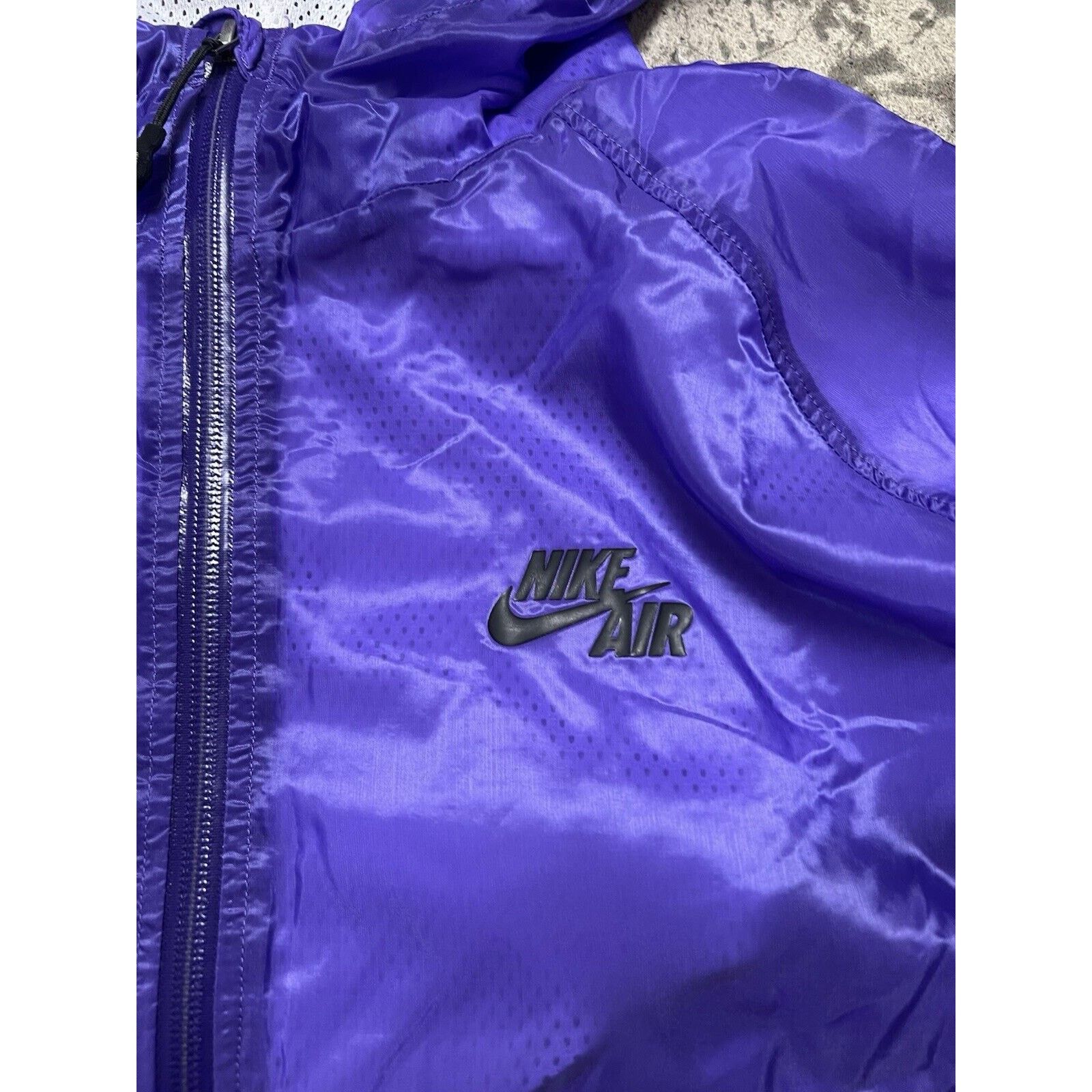 Nike 2007 Nike Air Purple Zip Up Satin Jacket Men’s L Rare Vtg Size US L / EU 52-54 / 3 - 4 Thumbnail