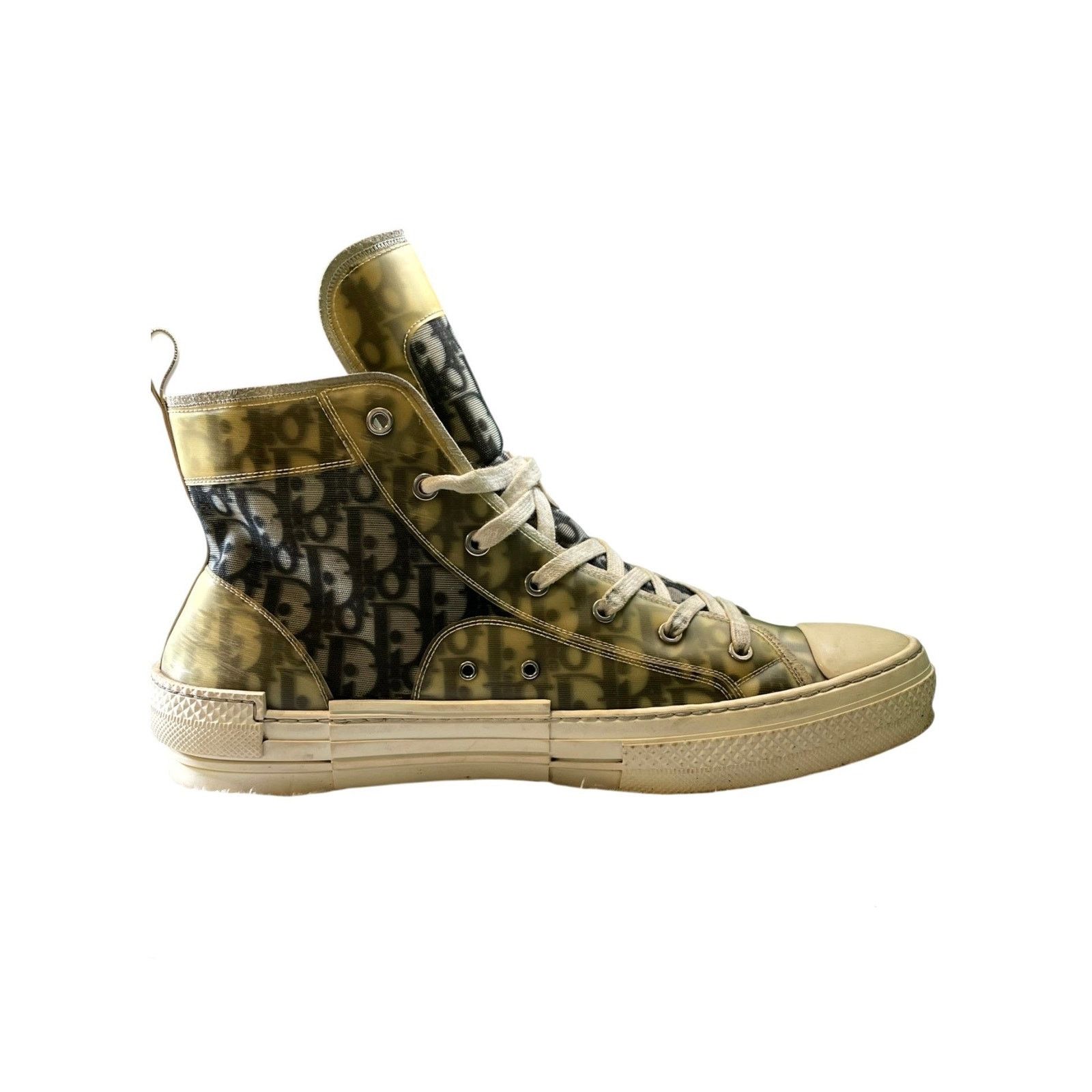 Dior Dior "B23 Monogram" (Yellowed) & White Sneakers Size US 14 / EU 47 - 2 Thumbnail