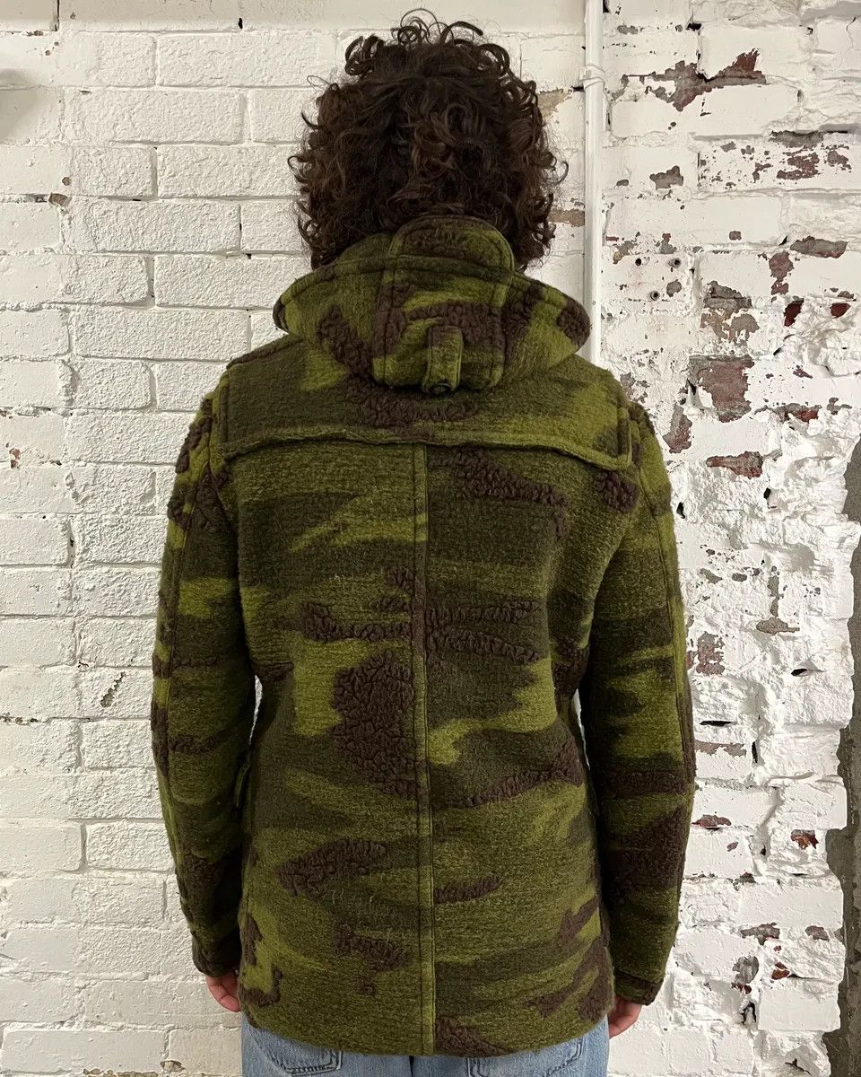 Daniele Alessandrini Daniele Alessandrini Camo Green Wool Detachable Hood Military Jacket Size US M / EU 48-50 / 2 - 3 Thumbnail