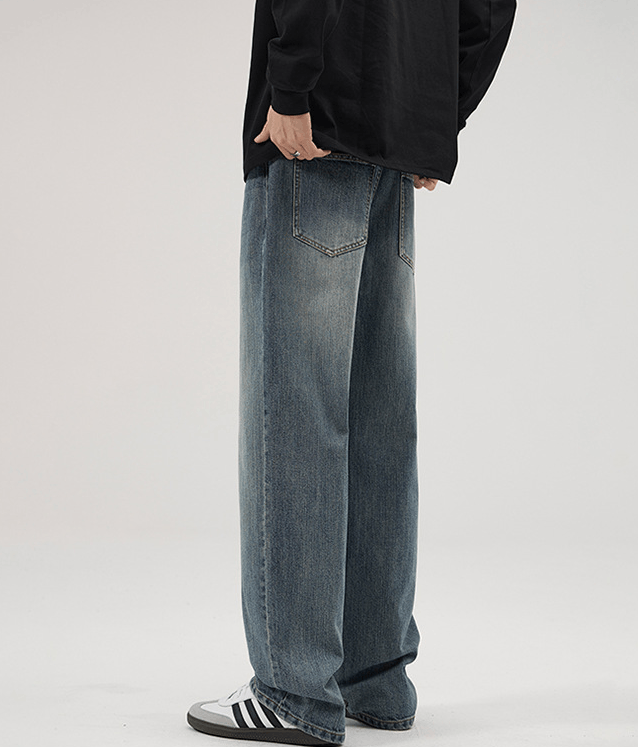 Japanese Brand × Jean Men's trendy casual straight cleanfit jeans Size US 32 / EU 48 - 5 Thumbnail