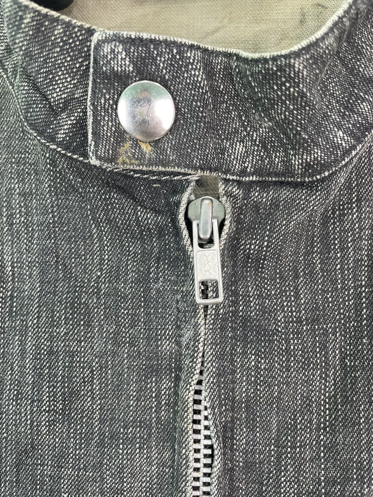 Beams Plus × Japanese Brand Vtg 90s BEAMS japan denim biker jacket zipper cuff Size US M / EU 48-50 / 2 - 6 Thumbnail