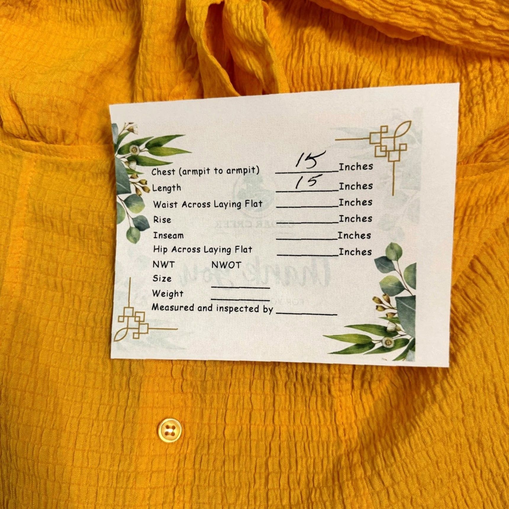 Vintage The General Good Blouse Shirt Womens S Yellow Bow-Tied Crop Top Blouse V-Neck Short Sleeve Casual Party/Cocktail Bohemian Vintage No Size S / US 4 / IT 40 - 8 Thumbnail