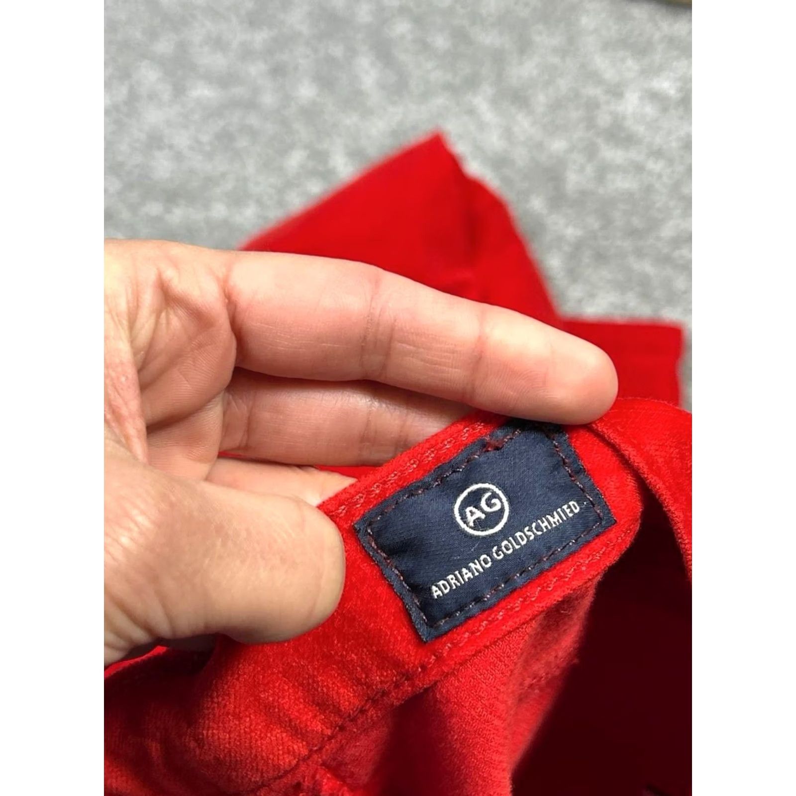 Denime AG Adriano Goldschmied Stevie Ankle Jodhpur Jeans Women 28 Red Denim Logo 28x26 Jeans Women Red Denim Logo 28x26 Size 28" / US 6 / IT 42 - 7 Thumbnail