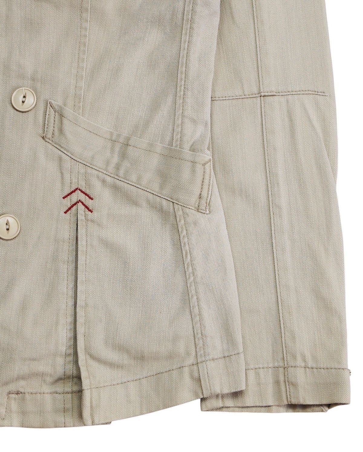 CLOSED × Marithe + Francois Girbaud 2000S MARITHÉ FRANÇOIS GIRBAUD BEIGE PEACOAT JACKET Size M / US 6-8 / IT 42-44 - 5 Thumbnail