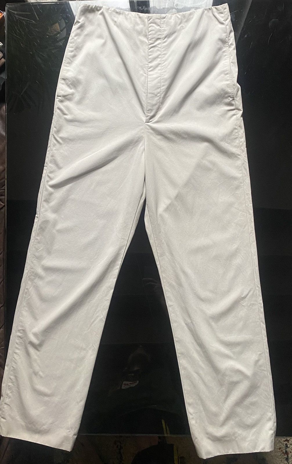 image of Balenciaga High Waist Pants in Beige, Men's (Size 40)