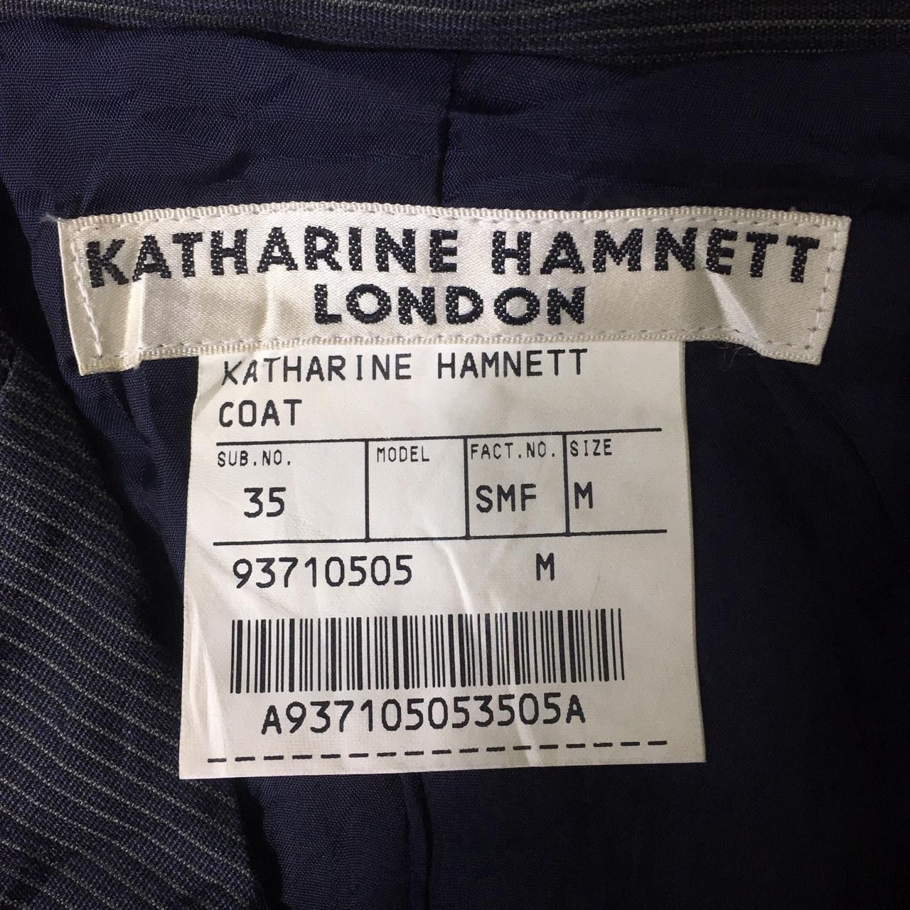 Katharine Hamnett London Vtg KATHARINE HAMNETT LONDON Black Peacoat Parka Trench Size M / US 6-8 / IT 42-44 - 3 Thumbnail