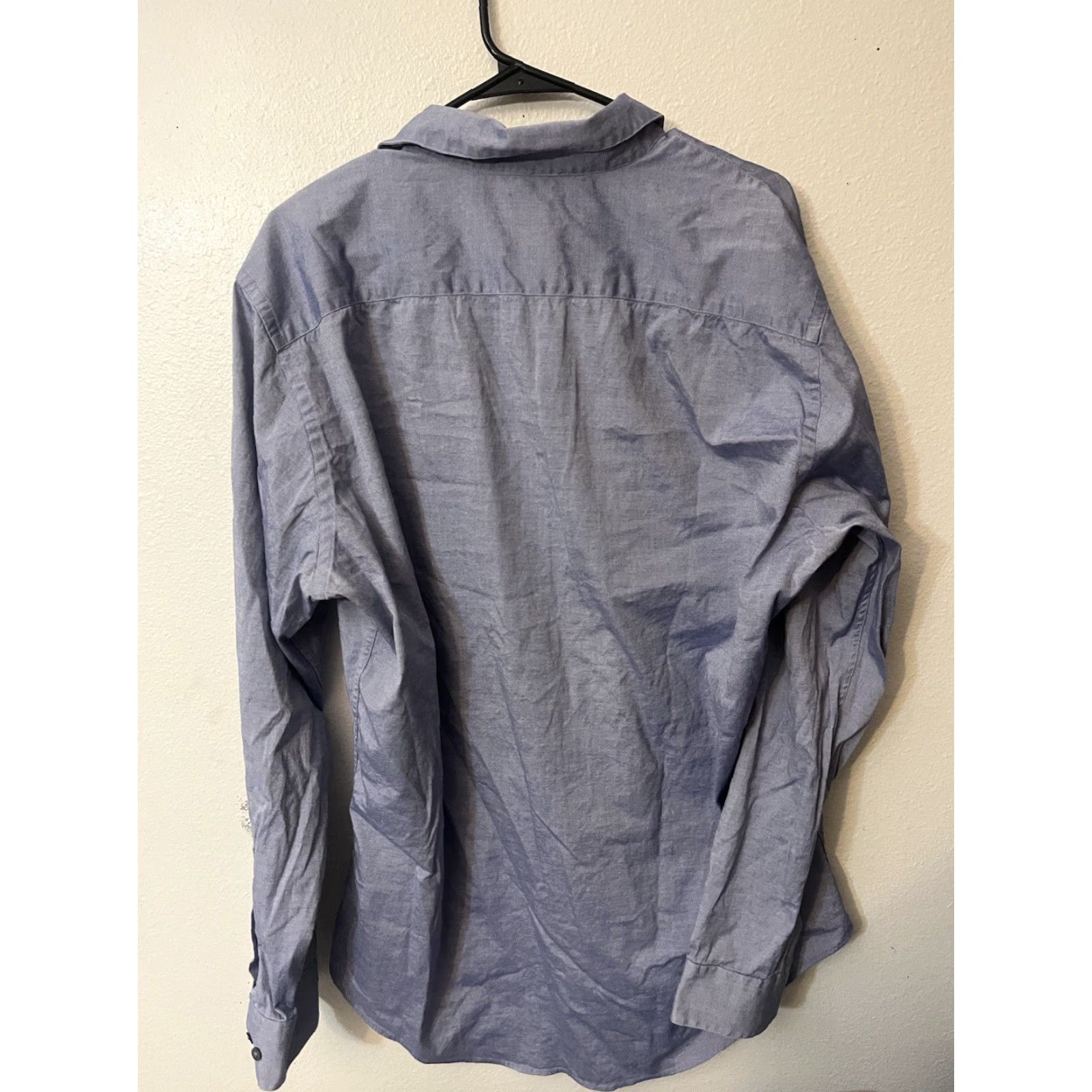 Banana Republic Banana Republic Shirt Mens XL Blue Stretch Fit Button-Up Solid Size US XL / EU 56 / 4 - 3 Thumbnail