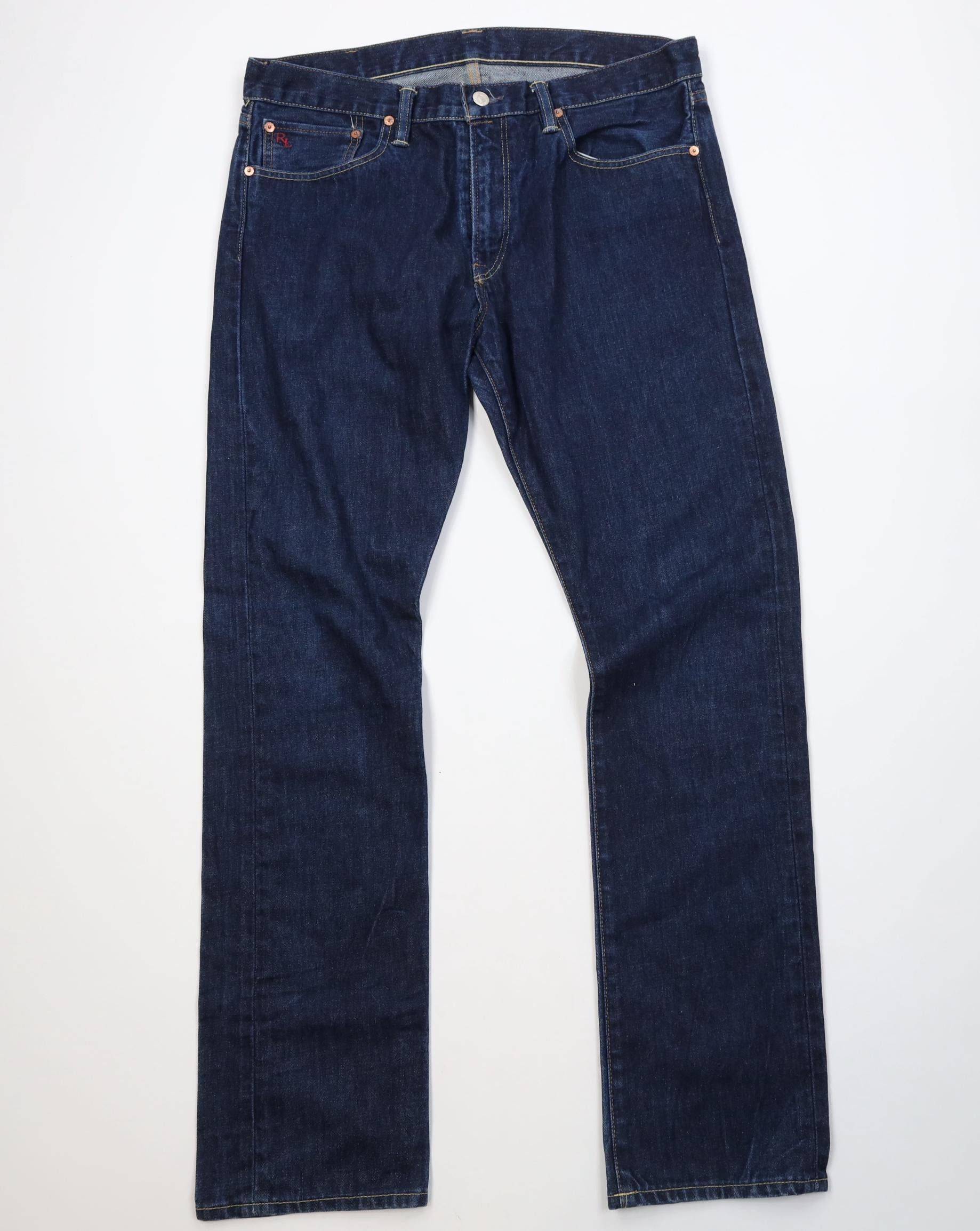 Polo Ralph Lauren Vintage Ralph Lauren Straight Leg Denim Jeans Indigo Cotton Size US 34 / EU 50 - 1 Thumbnail