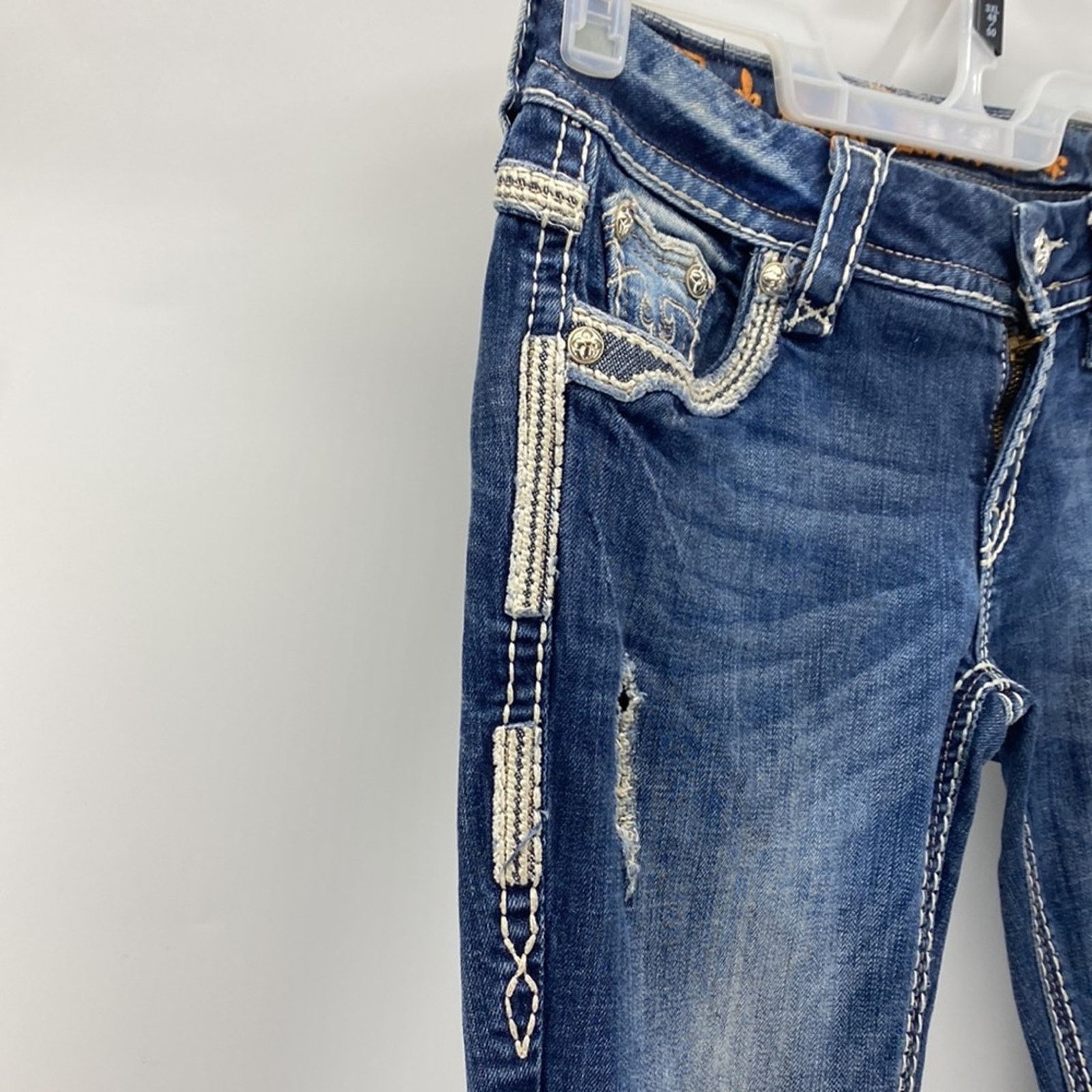Rock Revival Rock Revival Natalie bootcut Lowrise rodeo western sz 27 Size 27" / US 4 / IT 40 - 5 Thumbnail