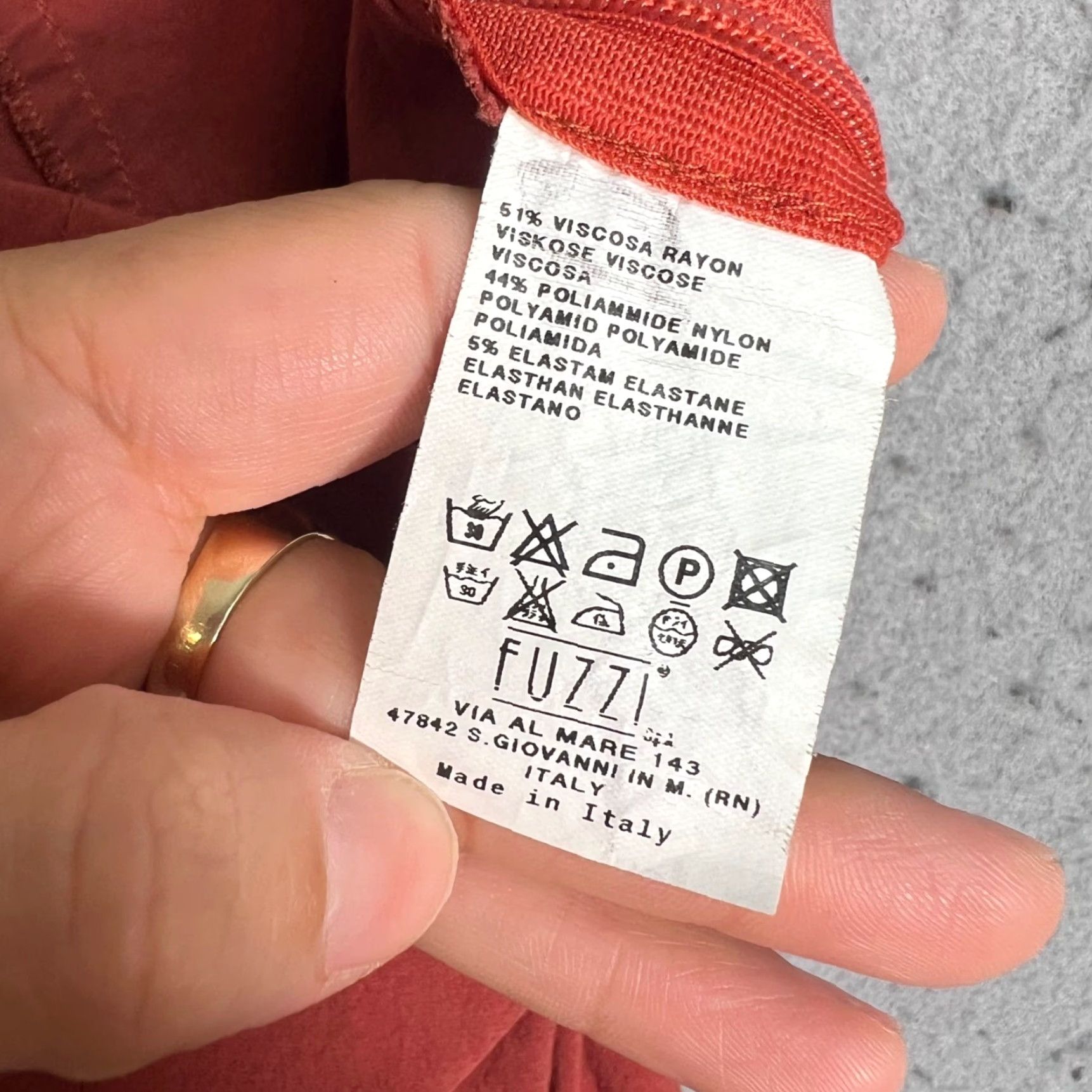Vintage VINTAGE Pier Antonio Gaspari Red High-Waist Flared Pants Womens Size 42 Ankle Inseam 33 Nylon Viscose Size 28" / US 6 / IT 42 - 5 Thumbnail