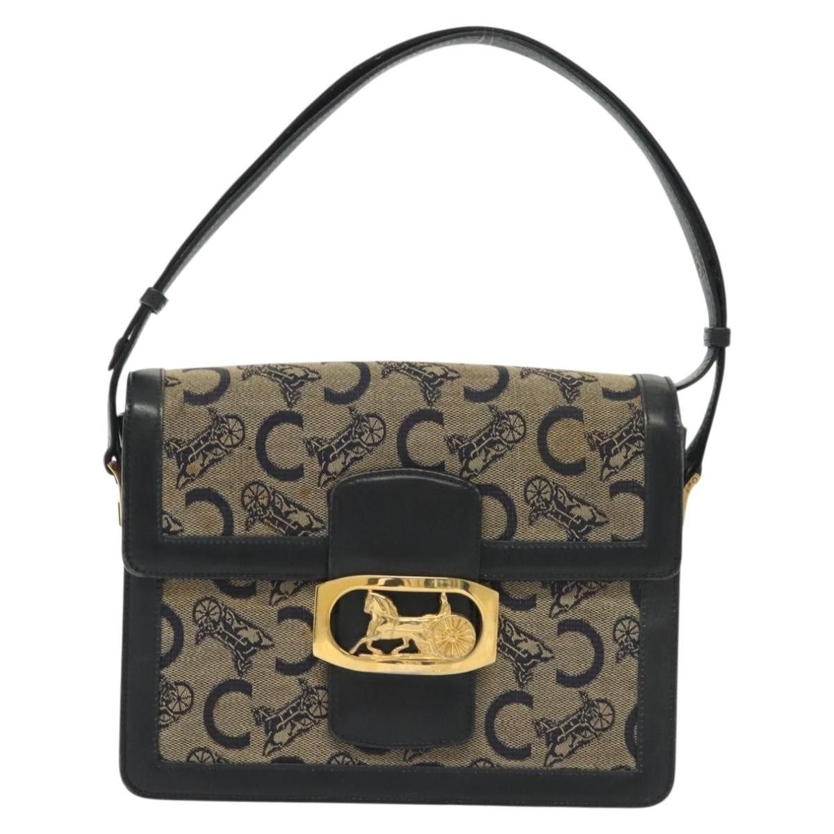 Celine Celine Horse Carriage Shoulder bag Macadam Canvas and leather Size ONE SIZE - 1 Thumbnail