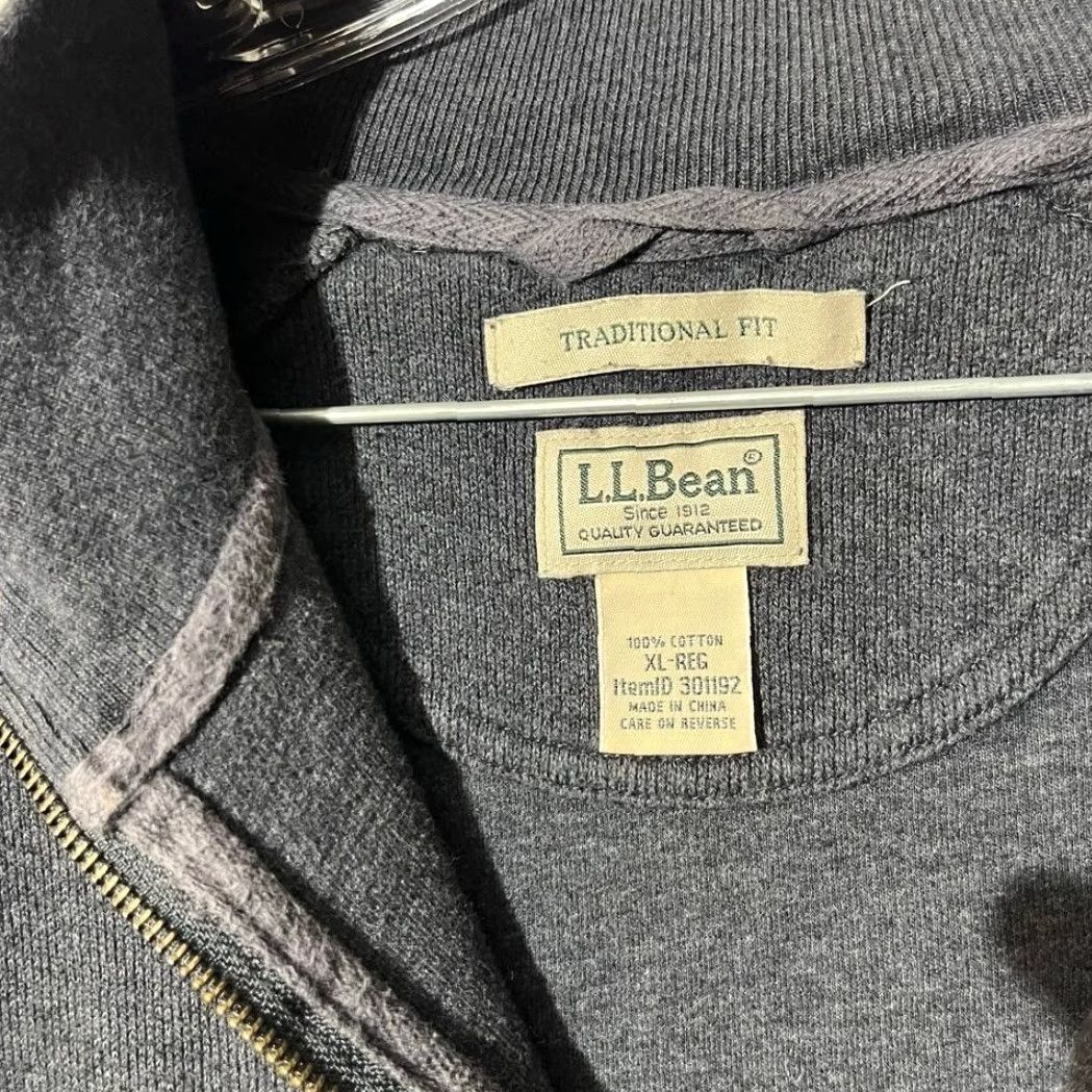 Vintage VINTAGE L.L. Bean Traditional Fit 1/4 Zip Pullover Sweater Mens XL Gray Modern Classic Mens XL Sweater Size US XL / EU 56 / 4 - 3 Thumbnail