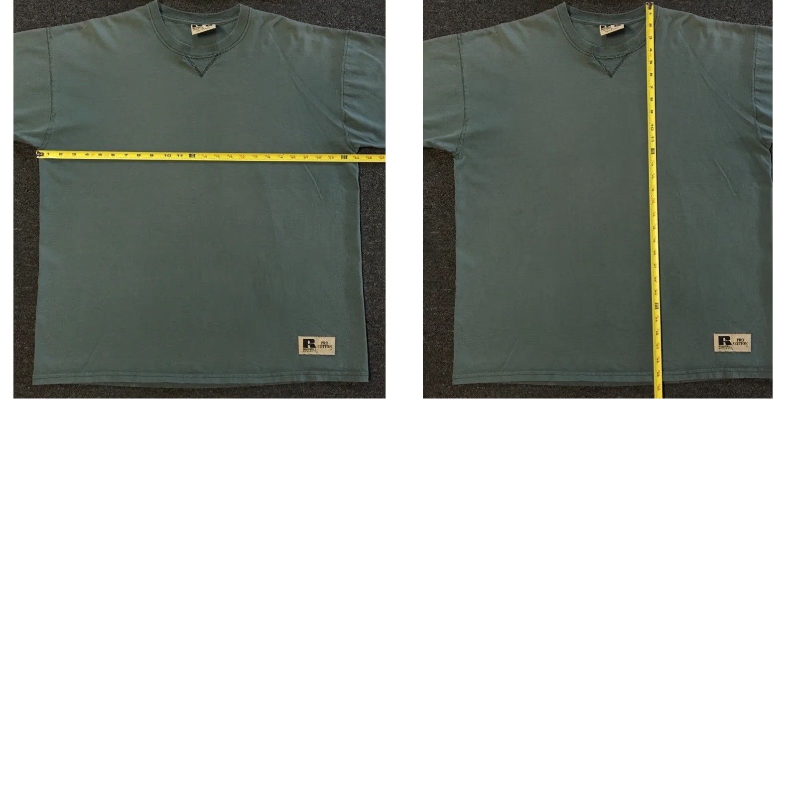 Russell Athletic VINTAGE Russell Athletic Shirt XL Green 90s Distressed Track Grunge Biker Punk Skate Surf USA Modern Size US XL / EU 56 / 4 - 10 Thumbnail