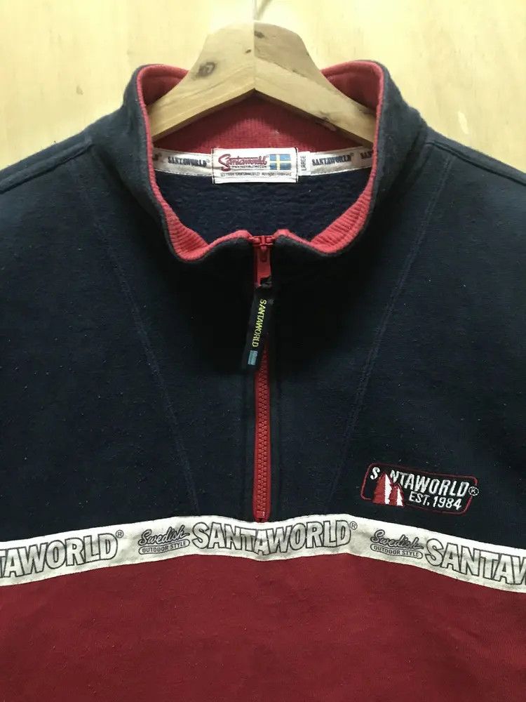 Vintage Vintage Santaworld Halfzipper Sweatshirts Size US L / EU 52-54 / 3 - 3 Thumbnail