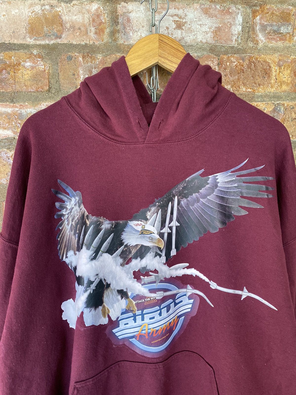 20471120 × Beauty Beast × Japanese Brand SS21 MILKBOY Military USA bird army hoodie Size US XL / EU 56 / 4 - 4 Thumbnail