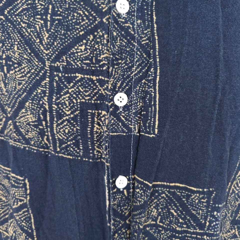Vintage VINTAGE? Abstract Camp Shirt Mens Size Small Blue All Over Print Geometric Manfinity Size US S / EU 44-46 / 1 - 3 Thumbnail