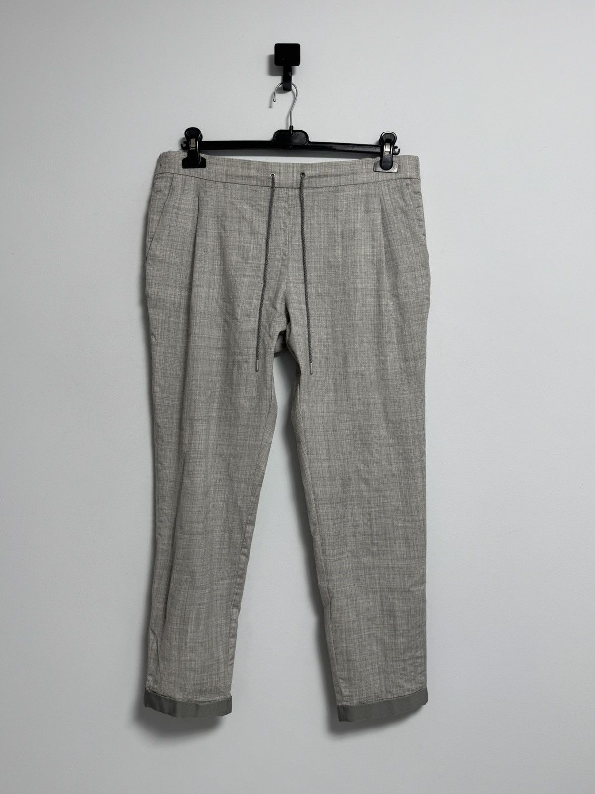 Fabiana Filippi Fabiana Filippi Womens Merino Wool Pants Drawstring Trousers Size 30" / US 8 / IT 44 - 1 Thumbnail