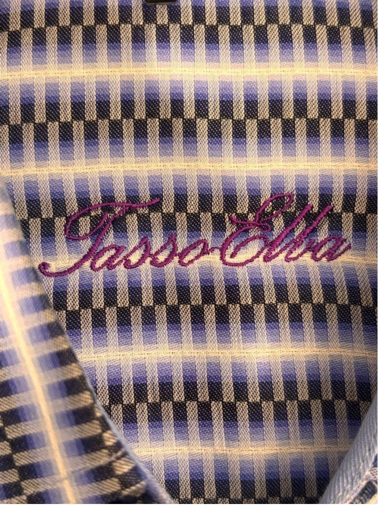 Tasso Elba Men's Tasso Elba Button Down Shirt XL Blue White Striped Size US S / EU 44-46 / 1 - 7 Thumbnail